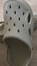 名創(chuàng)優(yōu)品（MINISO）洞洞鞋男士夏季外穿防滑厚底eva踩屎感涼鞋防臭海邊沙灘包頭拖鞋 曬單實拍圖