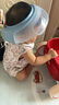 babycare寶寶洗頭神器兒童洗頭帽洗澡護耳防進(jìn)水可調節星航洗頭帽 柔霧藍 曬單實(shí)拍圖