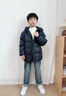 雪中飛兒童羽絨服男女童裝秋冬季新款加厚百搭防寒保暖面包外套 黑色 160 曬單實(shí)拍圖