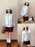 俞兆林羽絨棉服女短款2025冬季新款小個子面包服加厚外套棉衣潮外套女 淺灰色 M 建議101-114斤 曬單實拍圖