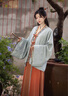 池夏【中國符號:云海日出】晉制褶衣上襦八破裙原創(chuàng  )改良漢服女 秋 云海日出三件套 S 現貨 曬單實(shí)拍圖