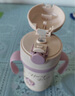 膳魔師（THERMOS）兒童吸管保溫杯巧虎帶杯套把手316L不銹鋼超輕學(xué)生杯幼兒上學(xué)TCKC 曬單實(shí)拍圖