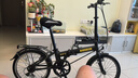 大行（DAHON）折疊自行車20英寸鋁合金輕便6速通勤單車冠特 KBA061黑色 曬單實(shí)拍圖