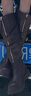 凡小如美拉德長筒靴廢土風厚底靴子女長筒靴復古高筒靴騎士靴旅游穿搭 棕色 36 曬單實拍圖