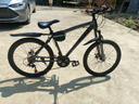 SUKETR山地車(chē)自行車(chē)越野變速減震賽車(chē)碟剎學(xué)生城市男女成人輕便公路單車(chē) 森林狼加粗前叉【暗灰】輻條輪 24英寸【145-175cm】 21速 曬單實(shí)拍圖