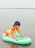 西哈泳士水上充氣沖浪板兒童漂浮玩具玩水游泳圈裝備充氣船板泳池排小皮艇 特加厚1個(gè)-自帶充氣 曬單實(shí)拍圖