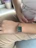 歐利時（OLEVS）瑞士認證品牌手表女士時尚潮流小綠表防水石英女表輕奢小方表 OLEVS-6624-網(wǎng)帶小綠表 曬單實拍圖