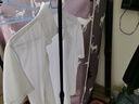 南極人（Nanjiren）襯衫男短袖夏季純色商務休閑襯衣舒適透氣短袖白襯衫男白色襯衫 曬單實拍圖
