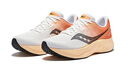 Saucony索康尼浪潮2跑鞋男夏季透氣跑步鞋減震進(jìn)階訓(xùn)練運(yùn)動(dòng)鞋子TIDE2 白桔黑8 42.5 曬單實(shí)拍圖