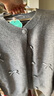 茵曼小香風(fēng)蝴蝶結針織開(kāi)衫秋季女裝百搭氣質(zhì)毛衣外套 貴族灰1 S 曬單實(shí)拍圖