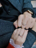 七可情比金堅莫桑鉆石情侶戒指一對訂婚結(jié)婚對戒七夕情人節(jié)禮物送女友 曬單實拍圖