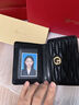 金利來(lái)（Goldlion）錢(qián)包女2025新款女士羊皮輕便出行潮流輕便小巧真皮零錢(qián)包三折錢(qián)夾 黑色 曬單實(shí)拍圖