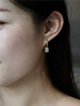 APM 晶鉆圈形耳環(huán)時(shí)尚金黃色耳釘經(jīng)典閃耀七夕耳飾情人節生日禮物 晶鉆金黃色圈形耳環(huán) 曬單實(shí)拍圖