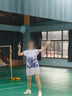 YONEX新款尤尼克斯羽毛球服運動(dòng)比賽服女款套裝上衣T恤短褲短裙 女款套裝-20785CR-霧紫 L 曬單實(shí)拍圖