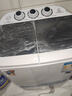 小鴨迷你洗衣機 半自動(dòng)雙缸桶洗衣機 母嬰兒童寶寶洗衣機小型 2.5KG 新款黑色強動(dòng)力款【藍光+360W功率+不銹鋼脫水桶 曬單實(shí)拍圖
