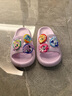 MY LITTLE PONY小馬寶莉兒童拖鞋女夏款中大童軟底防滑寶寶涼拖鞋 圓標紫  220碼 曬單實(shí)拍圖