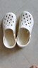 名創(chuàng)優(yōu)品（MINISO）洞洞鞋男女夏季外穿涼鞋防滑厚底踩屎感包頭涼拖鞋 卡其+海洋星星 曬單實(shí)拍圖