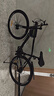 永久公路車(chē)自行車(chē)直把彎把山地車(chē)男女越野變速700C單車(chē)青少年競速賽車(chē) 鋼架 黑色 21速 燕把輻條輪 曬單實(shí)拍圖