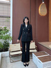 古緹琪正裝女套裝大學(xué)生面試職業(yè)裝西裝外套女2025新款西服職場(chǎng)工作服春 黑色西服 L 曬單實(shí)拍圖