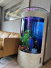 華麗水族魚(yú)缸客廳家用立式小型落地靠墻智能一體缸自循環(huán)免換水生態(tài)水族箱 黑色 70*50*138cm【長(cháng)-寬-高】 曬單實(shí)拍圖