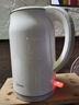 美的（Midea）電熱水壺食品級(jí)316L不銹鋼雙層無(wú)縫一體內(nèi)膽防燙燒水壺 1.7L自動(dòng)智能斷電開(kāi)水壺SH17M301PRO 曬單實(shí)拍圖