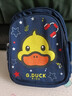 G.DUCK KIDS小黃鴨書(shū)包幼兒園兒童可愛(ài)學(xué)生背包防滑卡通雙層寶寶游玩出行小包升級藍小鴨小號書(shū)包+故事書(shū)一套 曬單實(shí)拍圖