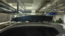 MIIKKE汽車(chē)車(chē)頂行李箱suv通用轎車(chē)超薄扁平車(chē)載車(chē)頂旅行箱大容量易安裝 雙開(kāi)750L黑/白/灰+靜音橫桿 曬單實(shí)拍圖