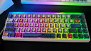 狼蛛（AULA）HERO 68HE Ultra鋁坨坨磁軸鍵盤RT電競游戲客制化機械有線RGB燈效萬磁王軸無畏契約8K回報率 68Ultra 電泳白色【玉皇磁軸】碳定位板 曬單實拍圖