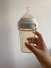 HEGEN海格恩奶瓶PPSU防脹氣防嗆仿母乳易離乳原裝進(jìn)口白色240ml3-6個(gè)月 曬單實(shí)拍圖