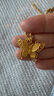周大福金絲羽蝶plus版蝴蝶黃金吊墜女(工費:760計價(jià))EOF1451 足金 約6.60g 曬單實(shí)拍圖