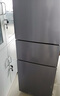 容聲216升三開(kāi)門(mén)小電冰箱家用小戶(hù)型節(jié)能超薄冷藏冷凍兩用保鮮出租房宿舍迷你BCD-216D11N銀國(guó)家補(bǔ)貼 曬單實(shí)拍圖