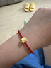 周生生七夕禮物黃金轉(zhuǎn)運(yùn)珠 蛇年本命年生肖足金串珠 定價(jià)招福蛇95343C 曬單實(shí)拍圖