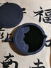 湖穎水波紋歙硯 火鍋硯臺天然原石帶蓋歙硯文房四寶專(zhuān)用墨碟墨池硯池文房四寶毛筆成人練字書(shū)法初學(xué) 曬單實(shí)拍圖