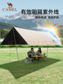 駱駝（CAMEL）戶(hù)外精致露營(yíng)黑膠天幕帳篷防雨防曬便攜式野餐大涼棚1J32263960-2 曬單實(shí)拍圖
