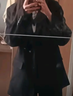 樂(lè)卡利西裝外套男女韓版寬松小西服春秋小個(gè)子面試答辯通勤工作長(zhǎng)袖上衣 韓系西裝外套【黑L 120斤內(nèi)】 曬單實(shí)拍圖