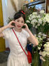 LIZONGXI學(xué)院風(fēng)白色泡泡袖襯衫連衣裙子女夏季法式氣質(zhì)小個(gè)子收腰甜美短裙 白色【裙子+短褲】 S 【80-100】 曬單實(shí)拍圖