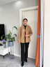 俞兆林（YUZHAOLIN）中年媽媽秋裝外套2025新款中老年女裝新中式洋氣高貴春秋毛呢大衣 FXN922330 酒紅色 XL  （建議105斤以內(nèi)） 曬單實(shí)拍圖