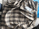 真維斯（Jeanswest）格子襯衫男款春秋季2025新款潮牌美式長(cháng)袖襯衣男士上衣加絨外套男 米藍格 XL 曬單實(shí)拍圖