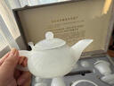 GWYNETH琉璃茶具套裝家用冰種玉瓷功夫茶具茶壺泡茶喝茶客廳高檔禮盒裝 皓月清輝套裝（致飲版）[琉璃]【美人杯】 曬單實(shí)拍圖