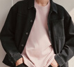森馬（Semir）牛仔外套男25秋復(fù)古水洗輕工裝夾克小寬松上衣中性款109125108113 曬單實拍圖