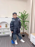 G.DUCKKIDS小黃鴨兒童羽絨服男童新款衣服中長款漸變加厚冬季童裝厚外套免洗 深灰漸變 新工藝升級(jí)加厚款 160cm 曬單實(shí)拍圖