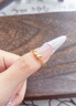中國黃金（CHINA GOLD）蝴蝶黃金戒指女款足金蝴蝶活口指環(huán)首飾中秋節(jié)生日禮物送女友愛人 蝴蝶戒指 約1.5g 曬單實拍圖