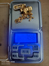興穎韋雪黃金色鑲莫桑鉆貔貅金剛杵吊墜金包銀黃財神肖邦項鏈送女友 金1克-總重約7克-貔貅降魔杵肖邦鏈 曬單實拍圖