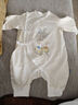 babycare寶寶連體衣純棉新生兒包屁衣哈衣滿(mǎn)月嬰兒衣服 低語(yǔ)白   52cm 曬單實(shí)拍圖