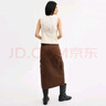 蔻馳（COACH）奧萊女士棉質(zhì)工裝長(cháng)裙 褐色 165 /74A (06) 曬單實(shí)拍圖