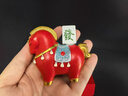 國潮馬吉祥物擺件卡通馬年桌面工位裝飾2026新年伴手禮本命年禮物 白色國朝馬【元寶】 曬單實(shí)拍圖
