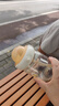 貝因美兒童水杯3-6歲大容量吸管直飲杯PPSU刻度雙飲幼兒園上學(xué)水壺夏季 曬單實(shí)拍圖