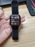 表帶哥適用蘋(píng)果手表表帶s10表帶高定款夏天夏季透氣9/8/7iwatch45/46/49MM/ultra2野徑尼龍表帶回環(huán)黑M/L 曬單實(shí)拍圖