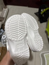 卡駱馳（CROCS）貝雅兒童洞洞鞋男女童戶(hù)外包頭沙灘鞋拖鞋/207013/207012 白色-100 28 (165mm) 曬單實(shí)拍圖