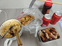 希樂(lè)扣高硼硅耐熱玻璃飯盒上班族帶飯可微波爐便當(dāng)盒保鮮盒 琥珀三隔+包 曬單實(shí)拍圖